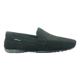 MOCASINES PEGADA CUERO NOBUCK NEGRO (HOMBRE) | 140741-08