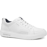ZAPATILLAS CASUALES PEGADA DE CUERO BLANCAS (HOMBRE) | 111901-01