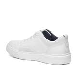 ZAPATILLAS CASUALES PEGADA DE CUERO BLANCAS (HOMBRE) | 111901-01