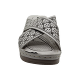 SANDALIAS DE FIESTA BONNY FRANCO PLATA (MUJER) | 301-0918