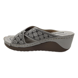 SANDALIAS DE FIESTA BONNY FRANCO PLATA (MUJER) | 301-0918