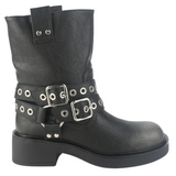 BOTINES CHALADA NEGRO 38-BIKER-5