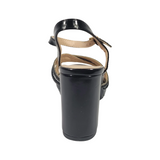 SANDALIAS DE FIESTA BONNY FRANCCO NEGRO CHAROL MUJER 406-0009