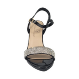 SANDALIAS DE FIESTA BONNY FRANCO NEGRO CHAROL MUJER 406-0300