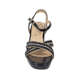 SANDALIAS DE FIESTA BONNY FRANCCO NEGRO CHAROL MUJER 406-0009