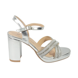 SANDALIAS DE FIESTA BONNY FRANCO PLATA MUJER 406-0009