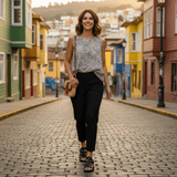 SANDALIAS NEW WALK SLIP ON BROCHE MUJER | FPU961-90