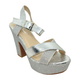 SANDALIAS DE FIESTA WEIDE PLATEADAS (MUJER) | YOU176