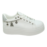 ZAPATILLAS URBANAS WEIDE BLANCO/PLATEADO MUJER | ZW15