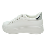ZAPATILLAS URBANAS WEIDE BLANCO/PLATEADO MUJER | ZW15