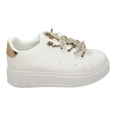 ZAPATILLAS URBANAS WEIDE BLANCO/CHAMPAGNE MUJER | ZW33