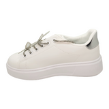 ZAPATILLAS URBANAS WEIDE BLANCO/PLATEADO MUJER | ZW33