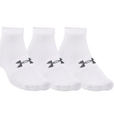 CALCETINES (3 - PACK) UNDER ARMOUR CORTOS ESSENTIAL BLANCOS (UNISEX) | 1365745 - 100 UNDER ARMOUR L - CalzadosPaola