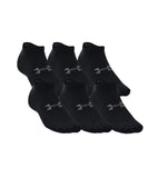 CALETINES (PACK DE 6) UNDER ARMOUR ESSENTIAL NO SHOW NEGROS (UNISEX) | 1370542 - 001 UNDER ARMOUR L - CalzadosPaola