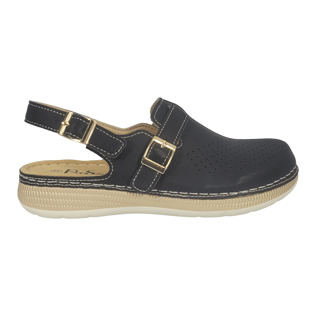 SANDALIAS BY PASS NEGRO MUJER Y0877 - 1A BY PASS 35 - CalzadosPaola