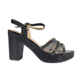 SANDALIAS DE FIESTA AGUXI NEGRO CASUL MUJER | 2062 AGUXI 36 CL / 23 CM - CalzadosPaola