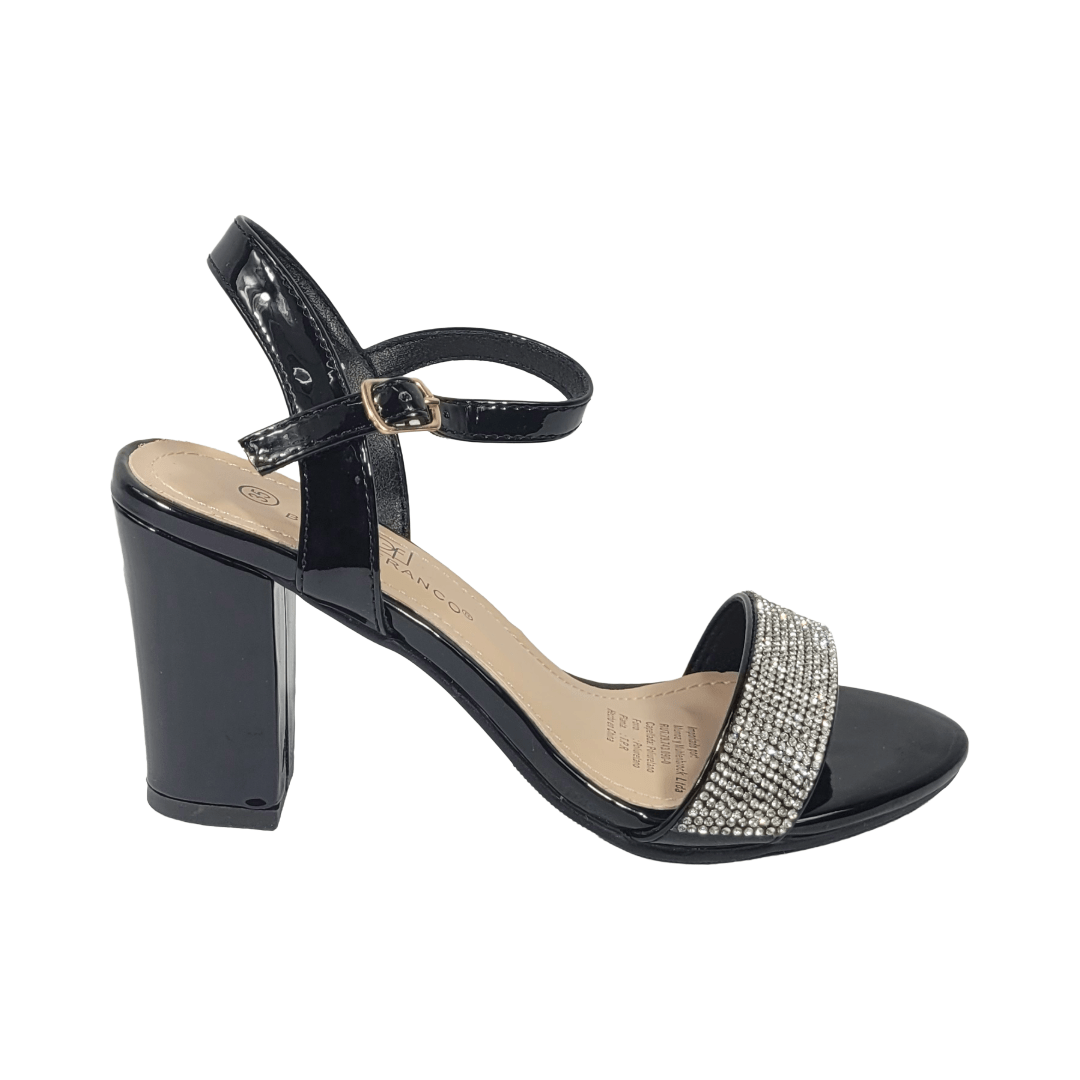 SANDALIAS DE FIESTA BONNY FRANCO NEGRO CHAROL MUJER 406 - 0300 BONNY FRANCO 37 - CalzadosPaola