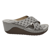 SANDALIAS DE FIESTA BONNY FRANCO PLATA (MUJER) | 301 - 0918 BONNY FRANCO 40 - CalzadosPaola