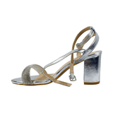 SANDALIAS DE FIESTA HUALUNAOTE PLATEADO MUJER | T2172 HUALUNAOTE 36 - CalzadosPaola