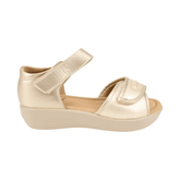 SANDALIAS NEW WALK VELCRO DORADO MUJER | FQT274 - W0 NEW WALK 35 CL / 22 CM - CalzadosPaola