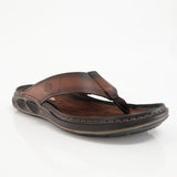 SANDALIAS OJOTAS PEGADA DE CUERO CAFÉ CLARO (HOMBRE) | 134103 - 02 PEGADA 39 - CalzadosPaola