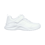 ZAPATILLAS ESCOLARES BLANCAS INFANTIL SKECHERS DYNAMATIC | 302629L - WHT SKECHERS 26 - CalzadosPaola