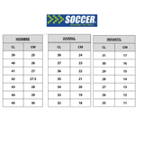 ZAPATILLAS SOCCER BABY FÚTBOL BLACK/GREAM JUVENIL/ADULTO S5 - 7B SOCCER 33 - CalzadosPaola