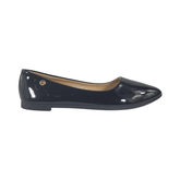 ZAPATOS CASUALES HUALUNAOTE NEGRO CHAROL MUJER X601 HUALUNAOTE 34 - CalzadosPaola