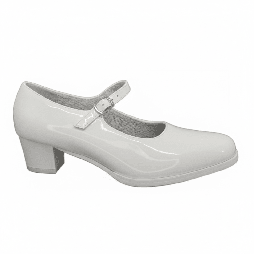 ZAPATOS DE CUECA ALQUIMIA BLANCO CHAROL MUJER |3073 ALQUIMIA 26 - CalzadosPaola