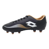 ZAPATOS FÚTBOL LOTTO NEGRO/NARANJO (ADULTO) | J0611 LOTTO 45 - CalzadosPaola