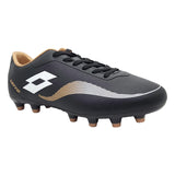 ZAPATOS FÚTBOL LOTTO NEGRO/NARANJO (ADULTO) | J0611 LOTTO 45 - CalzadosPaola