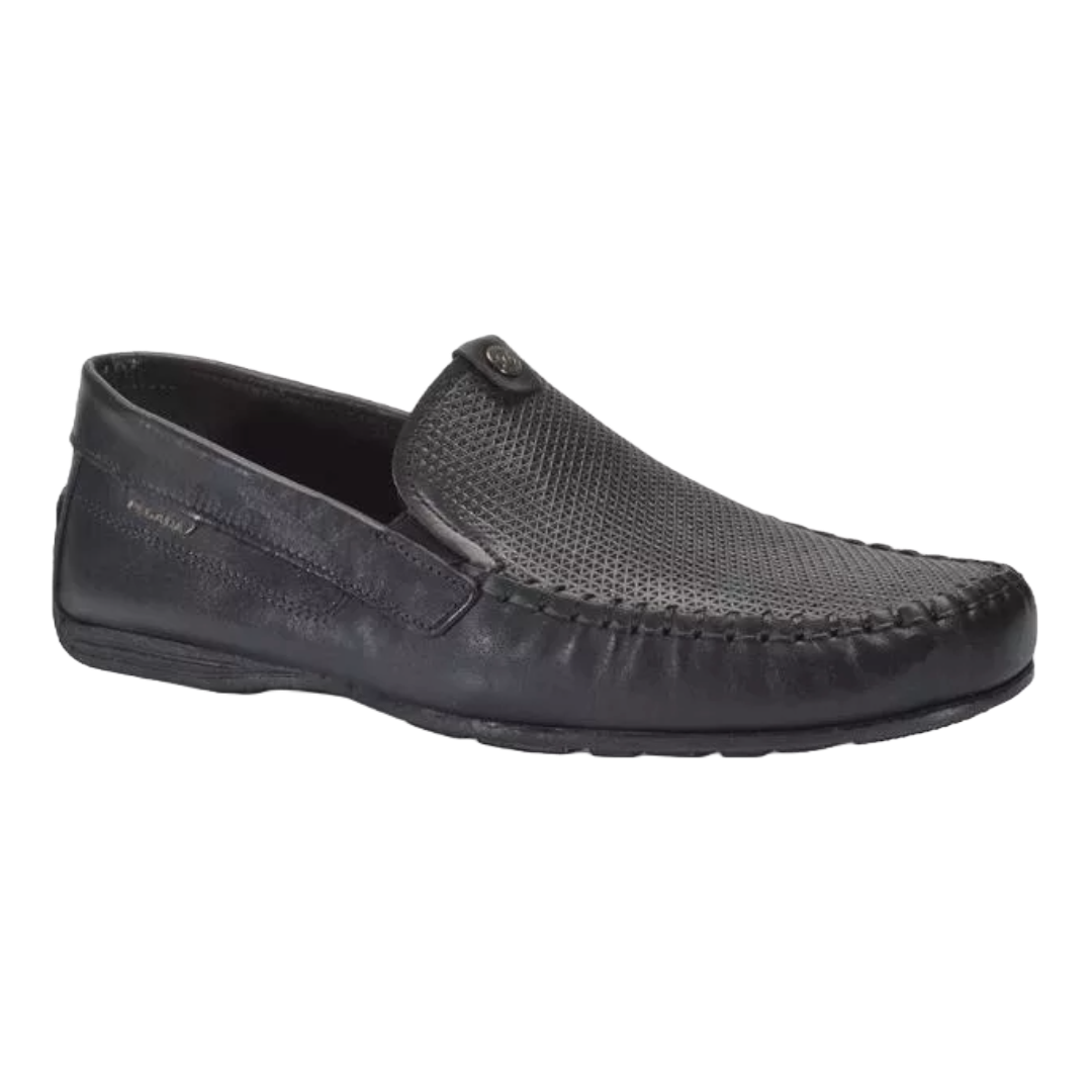 MOCASINES PEGADA DE CUERO NEGROS (HOMBRE) | 140741-03 - PEGADA - PRETO