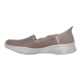 ZAPATILLAS SKECHERS SLIP-INS SEAGER BELIEVE IT TAUPE (MUJER) | 158980-DKTP