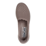 ZAPATILLAS SKECHERS SLIP-INS SEAGER BELIEVE IT TAUPE (MUJER) | 158980-DKTP