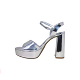 SANDALIAS DE FIESTA VIA MARTE PLATEADAS | 23-18006-01