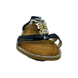 SANDALIAS DE FIESTA BONNY FRANCO BLACK | 301-8016