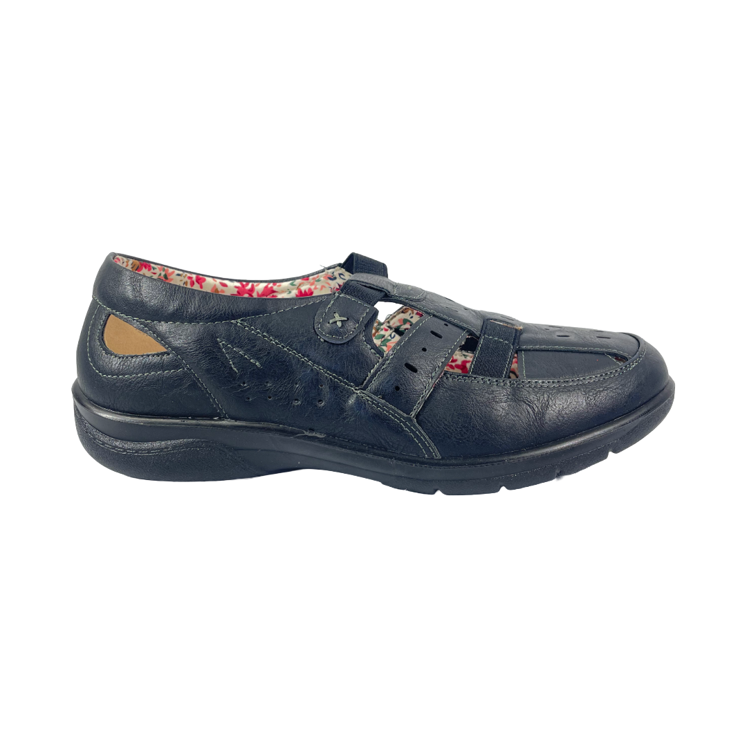 ZAPATOS DE DESCANSO PASSER NEGRO MUJER | 307-02