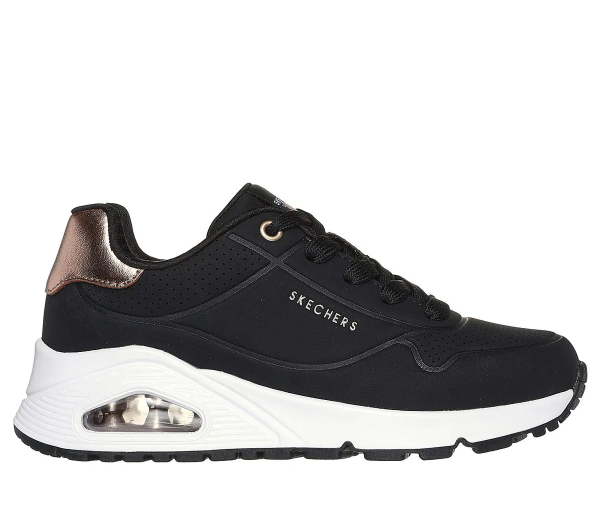 ZAPATILLAS SKECHERS UNO GEN1 SHIMMER AWAY | 310545L-BLK
