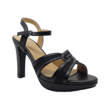 SANDALIAS DE FIESTA BONNY FRANCO NEGRAS | 384-0034