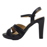 SANDALIAS DE FIESTA BONNY FRANCO NEGRAS | 384-0034