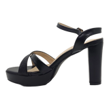 SANDALIAS DE FIESTA BONNY FRANCO NEGRAS | 384-5511