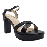 SANDALIAS DE FIESTA BONNY FRANCO NEGRAS | 384-5511