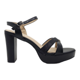 SANDALIAS DE FIESTA BONNY FRANCO NEGRAS | 384-5511