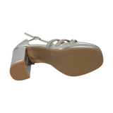 SANDALIAS DE FIESTA BONNY FRANCO PLATA MUJER 406-0069