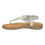 SANDALIAS BONNY FRANCO PLATA MUJER 384-0073