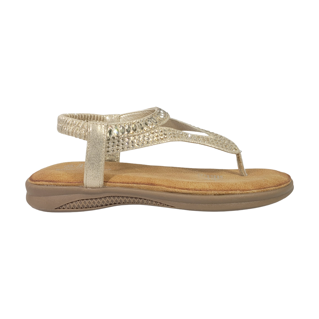 SANDALIAS BONNY FRANCO DORADO MUJER 384-0073