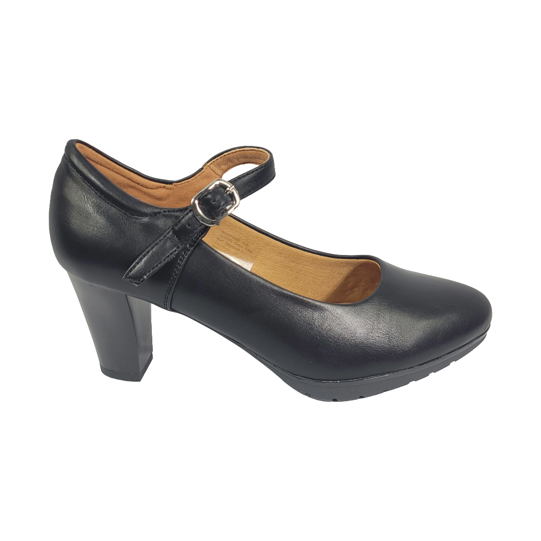 ZAPATOS DE CUECA HUALUNAOTE NEGRO MUJER A0817
