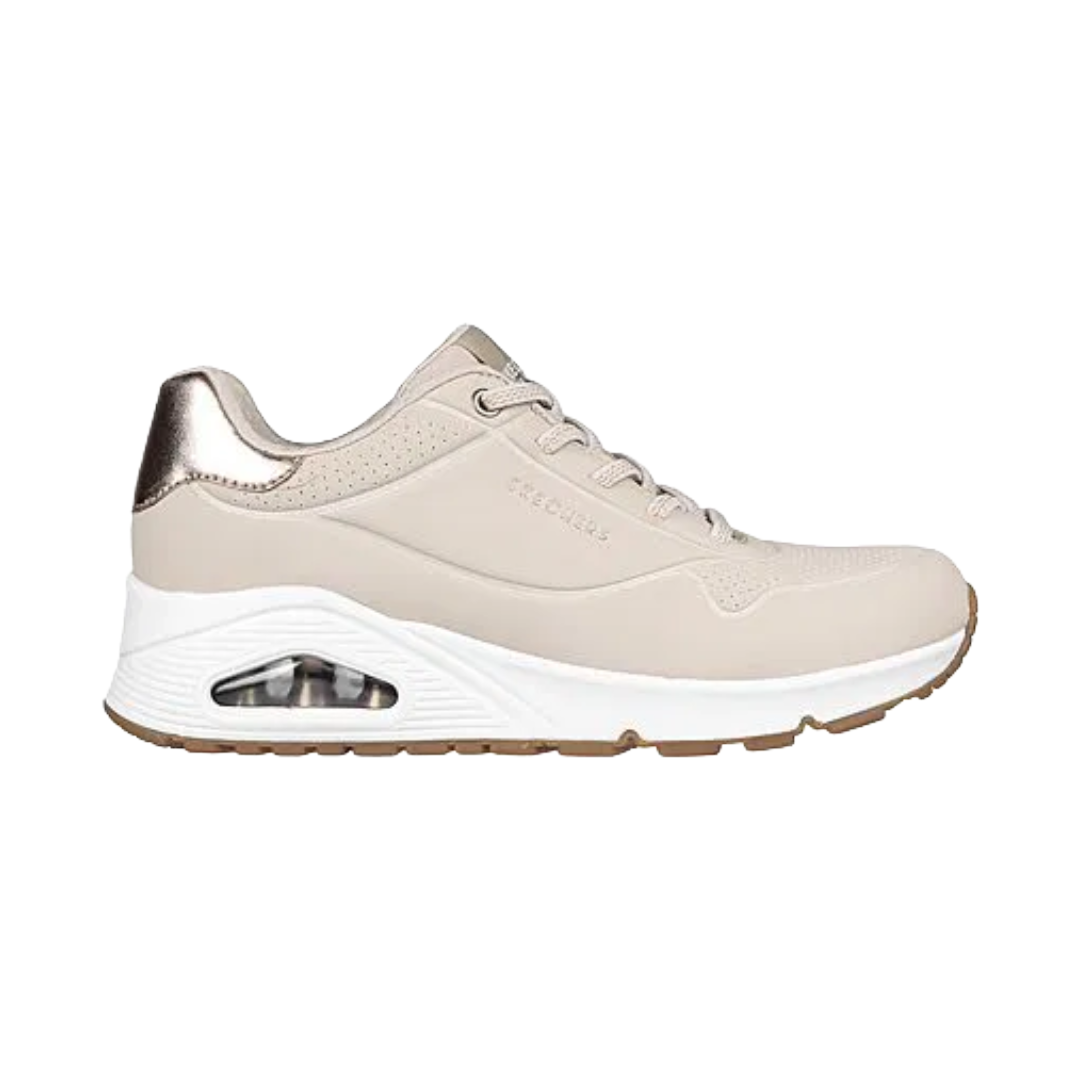 ZAPATILLAS URBANAS SKECHERS UNO NATURAL MUJER 155196-NAT