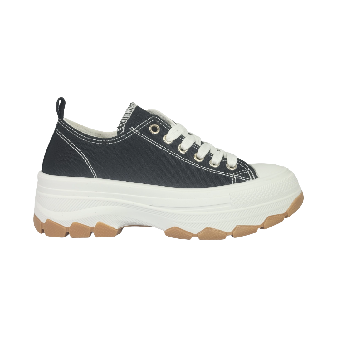 ZAPATILLAS URBANAS BY PASS NEGRO MUJER WA70-1