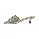 SANDALIAS DE FIESTA J-RUN PLATEADO MUJER G679F3